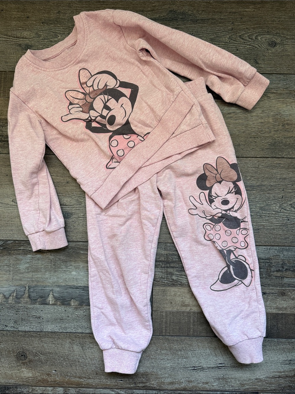 Disney Pink Minnie Mouse Two-Piece Set
